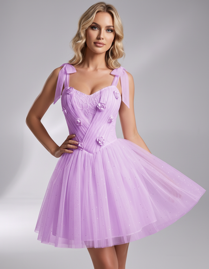 Rosette Mini Dress