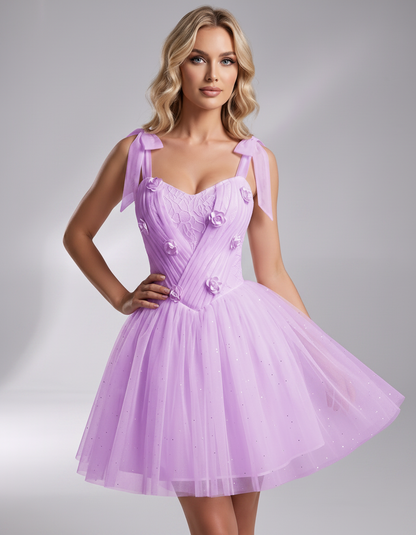 Rosette Mini Dress