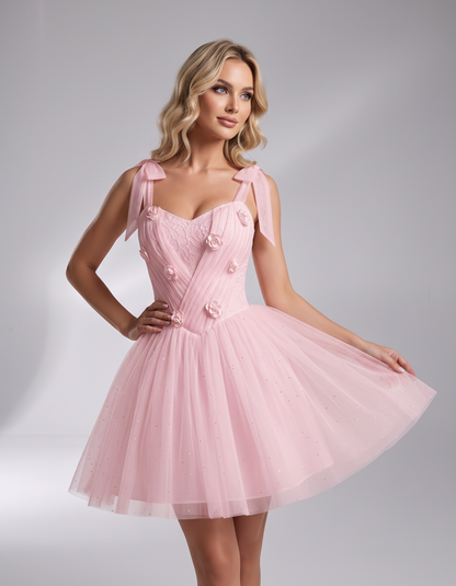 Rosette Mini Dress