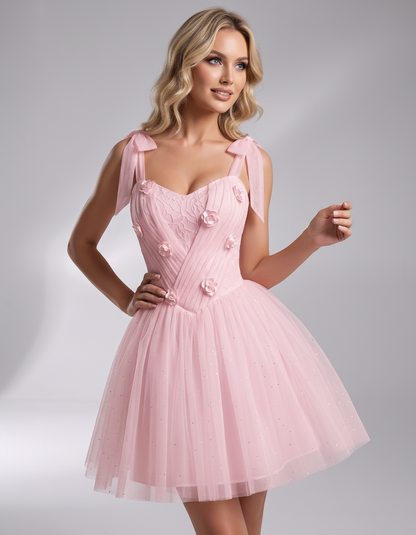 Rosette Mini Dress