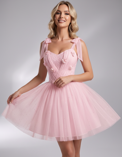 Rosette Mini Dress