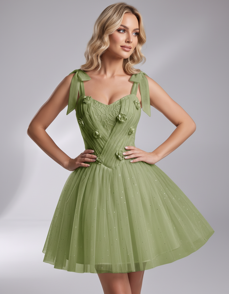 Rosette Mini Dress