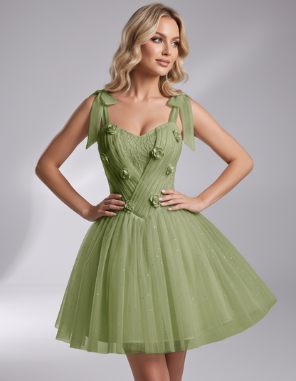 Rosette Mini Dress