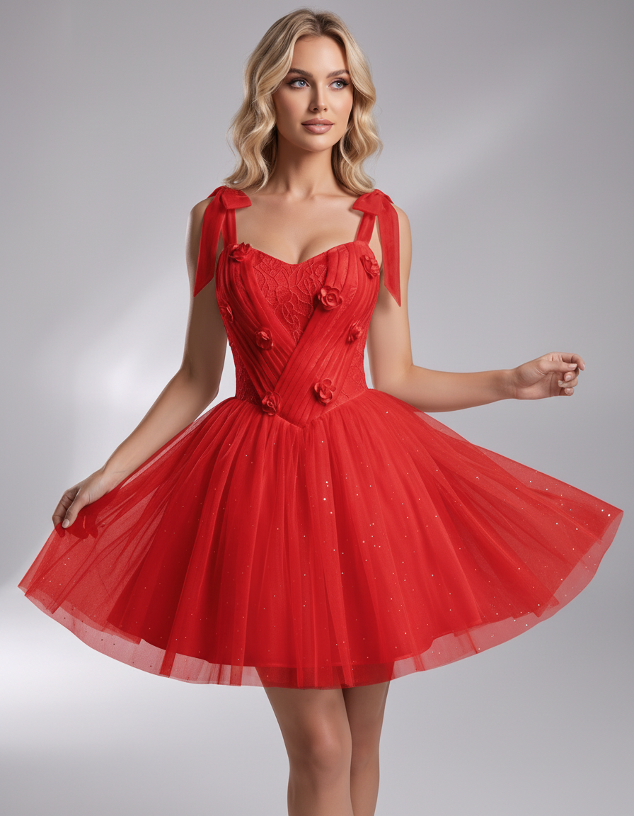 Rosette Mini Dress