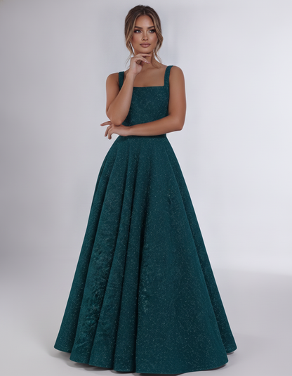 Aqua Sequin Sleeveless Square Neck A-Line Maxi Dress | Ramblion | SKU: CMD-847362915408731-AQUA-L,CMD-847362915408731-AQUA-M,CMD-847362915408731-AQUA-S,CMD-847362915408731-AQUA-XL,CMD-847362915408731-AQUA-XS