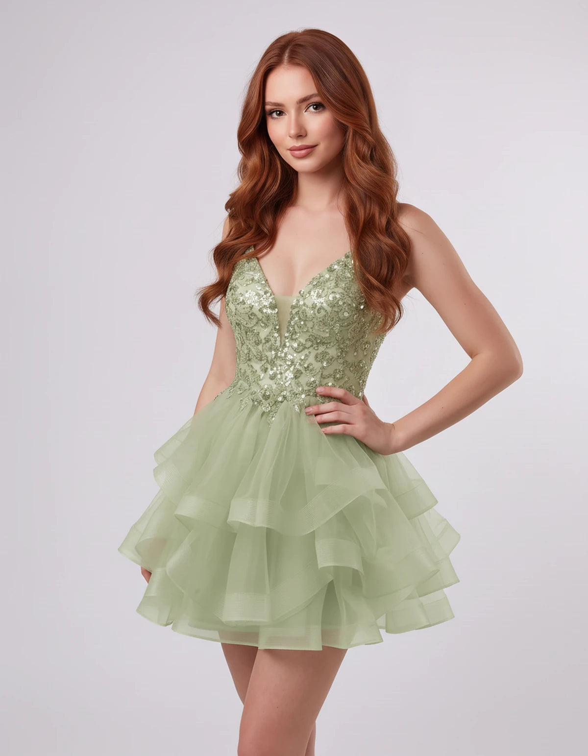 Honorine Mini Dresses — Dusty Sage | SKU: RB-97d8d2-dustys97-2,RB-97d8d2-dustys97-4,RB-97d8d2-dustys97-6,RB-97d8d2-dustys97-8,RB-97d8d2-dustys97-10,RB-97d8d2-dustys97-12,RB-97d8d2-dustys97-14,RB-97d8d2-dustys97-16,RB-97d8d2-dustys97-16W,RB-97d8d2-dustys97-18W,RB-97d8d2-dustys97-20W,RB-97d8d2-dustys97-22W