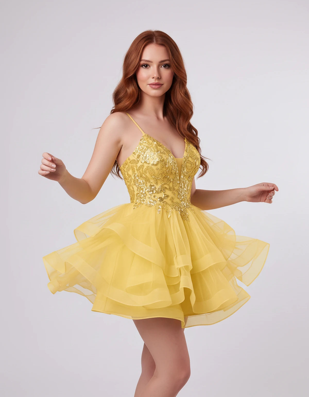Honorine Mini Dresses — Gold | SKU: RB-97d8d2-gold-2,RB-97d8d2-gold-4,RB-97d8d2-gold-6,RB-97d8d2-gold-8,RB-97d8d2-gold-10,RB-97d8d2-gold-12,RB-97d8d2-gold-14,RB-97d8d2-gold-16,RB-97d8d2-gold-16W,RB-97d8d2-gold-18W,RB-97d8d2-gold-20W,RB-97d8d2-gold-22W