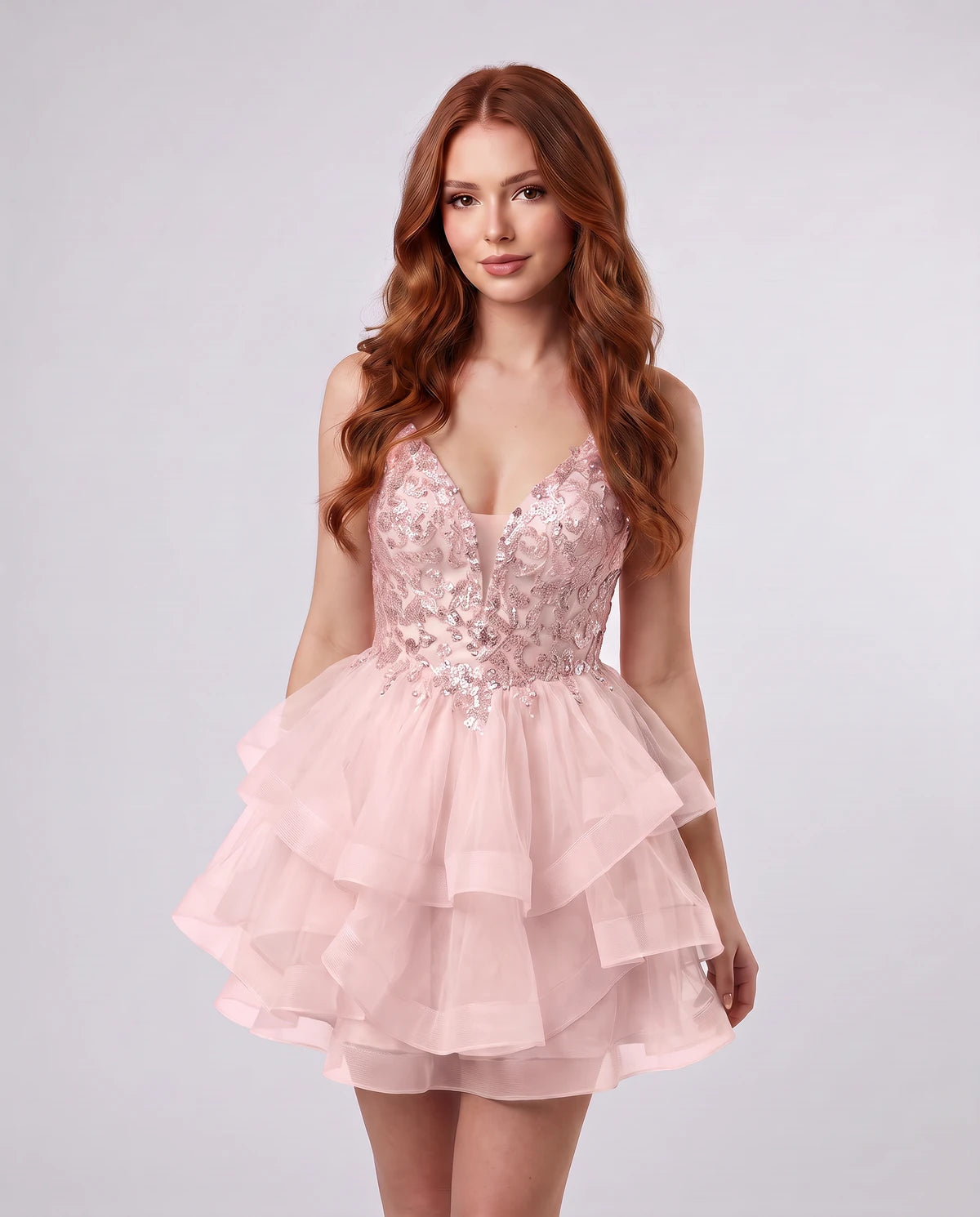 Honorine Mini Dresses — Pink