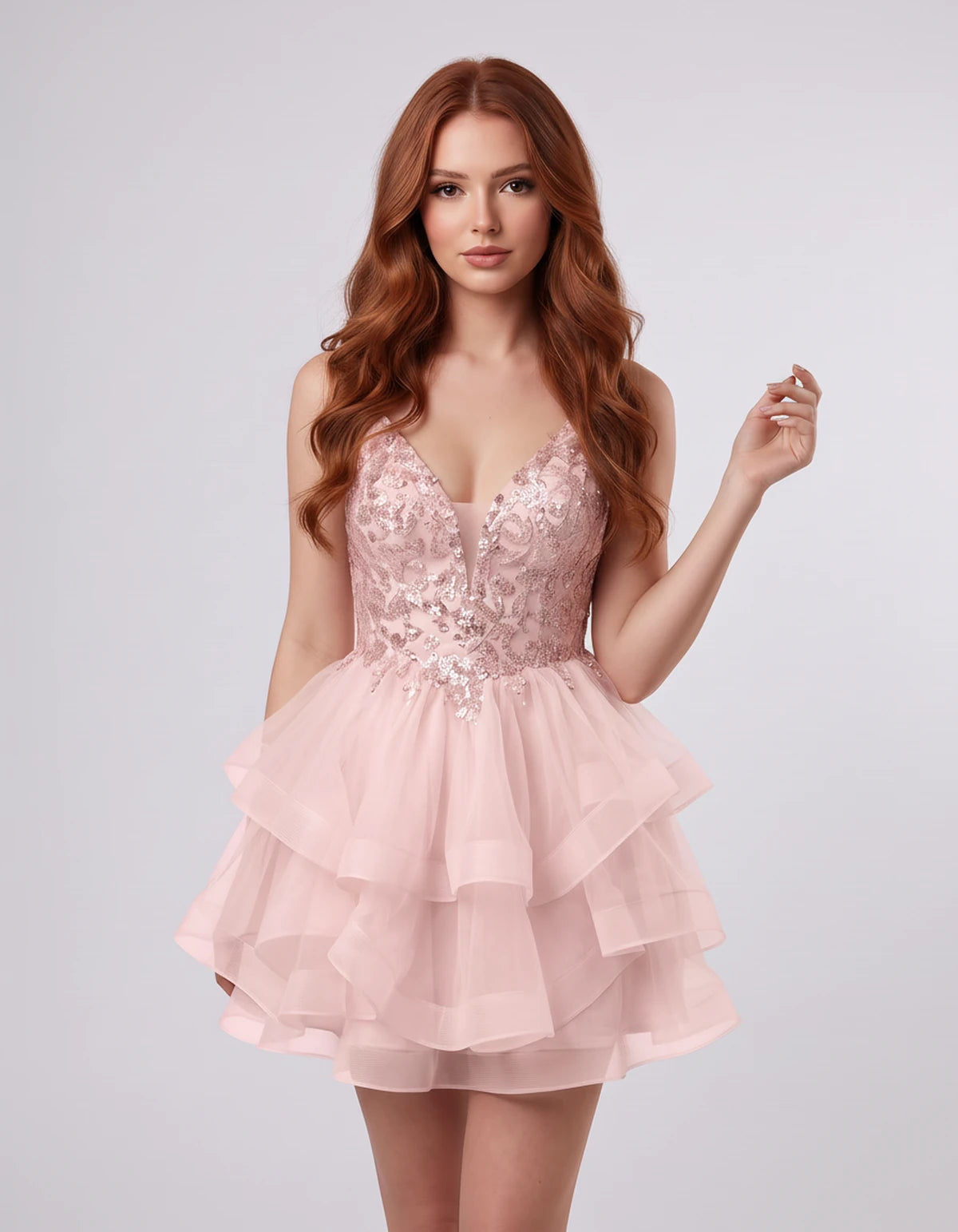 Honorine Mini Dresses — Pink | SKU: RB-97d8d2-pink-2,RB-97d8d2-pink-4,RB-97d8d2-pink-6,RB-97d8d2-pink-8,RB-97d8d2-pink-10,RB-97d8d2-pink-12,RB-97d8d2-pink-14,RB-97d8d2-pink-16,RB-97d8d2-pink-16W,RB-97d8d2-pink-18W,RB-97d8d2-pink-20W,RB-97d8d2-pink-22W