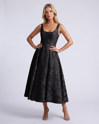 Hortensia Midi Dresses — Black