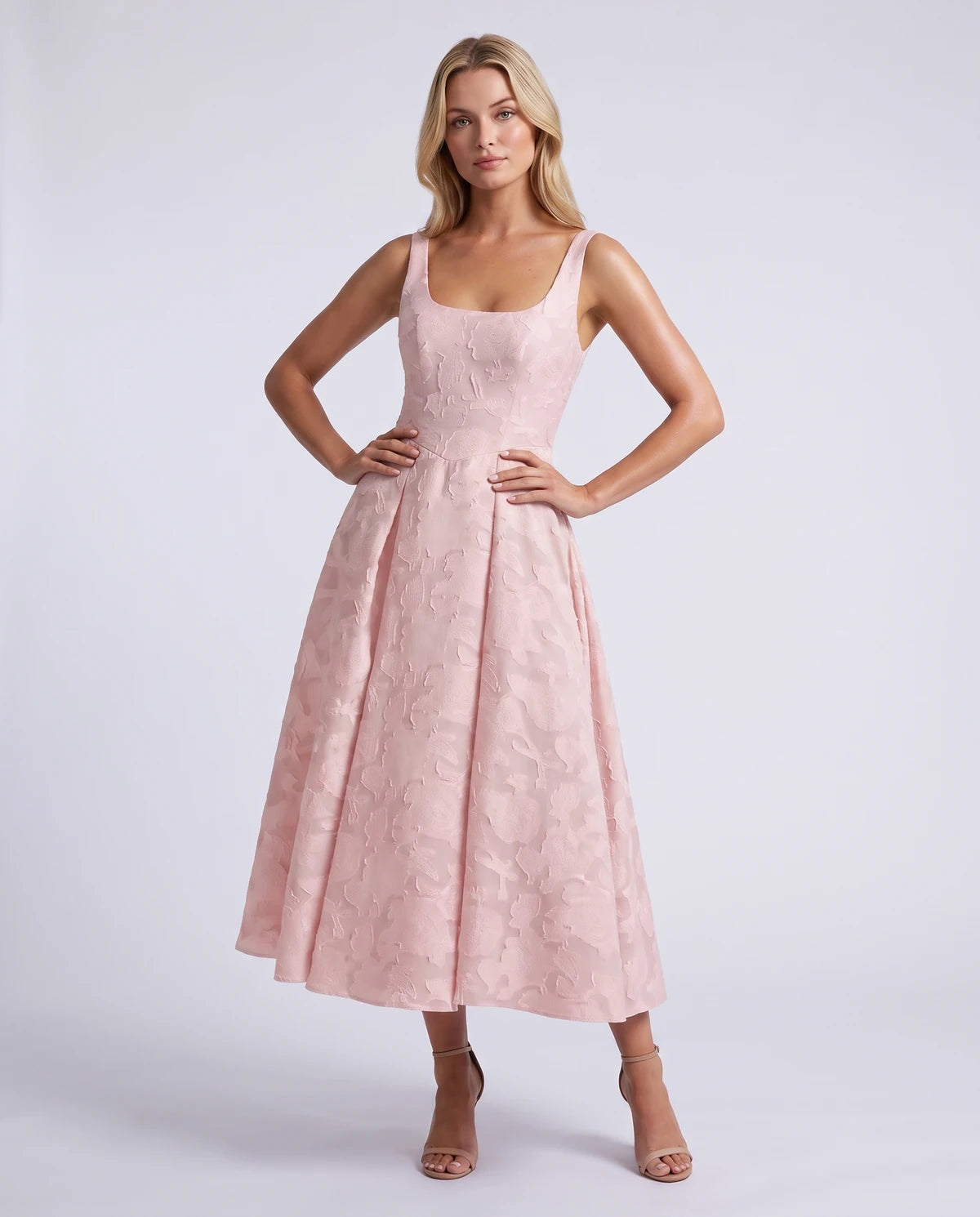 Hortensia Midi Dresses — Blush