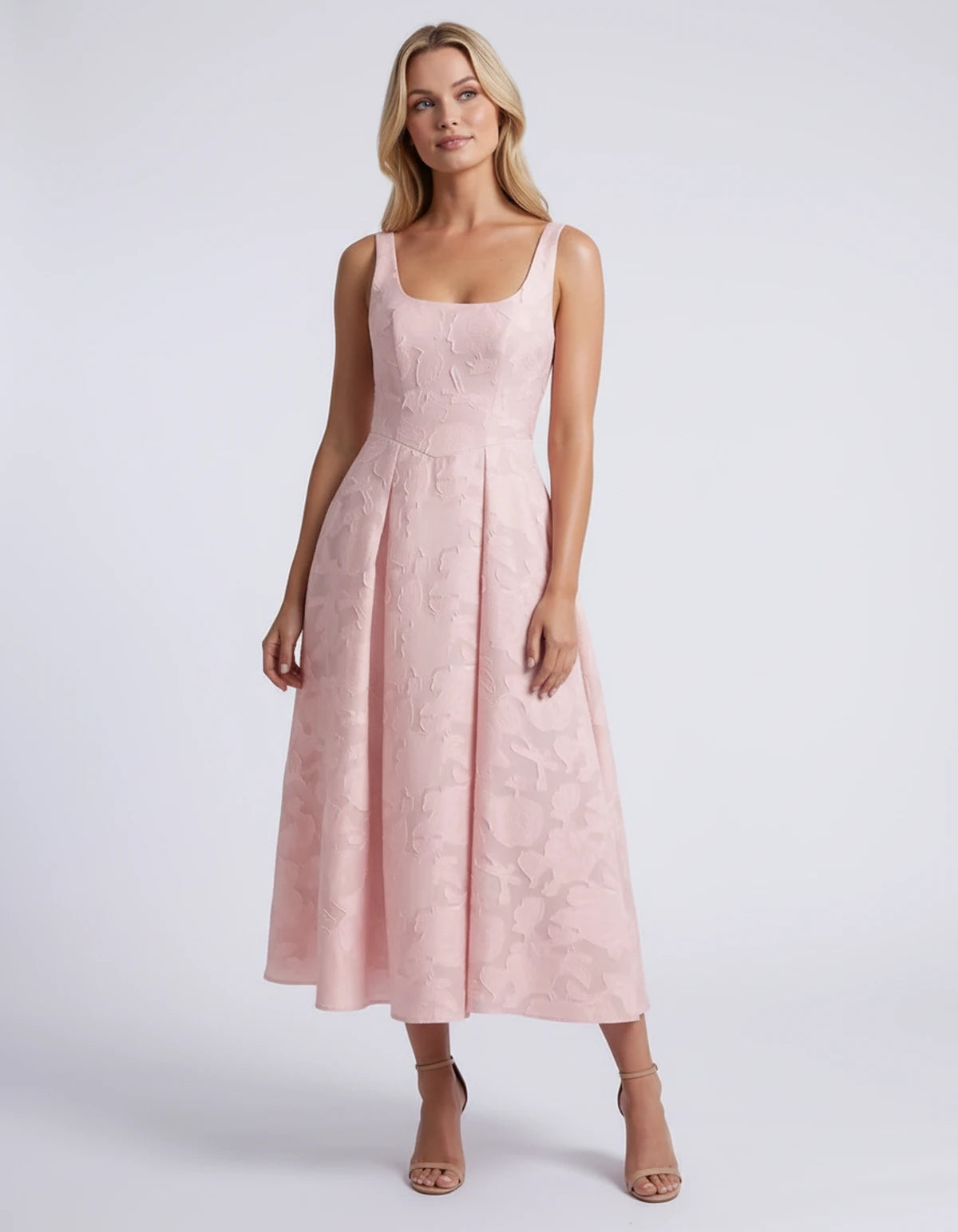 Hortensia Midi Dresses — Blush | SKU: RB-e2b9e3-blush-2,RB-e2b9e3-blush-4,RB-e2b9e3-blush-6,RB-e2b9e3-blush-8,RB-e2b9e3-blush-10,RB-e2b9e3-blush-12,RB-e2b9e3-blush-14,RB-e2b9e3-blush-16,RB-e2b9e3-blush-16W,RB-e2b9e3-blush-18W,RB-e2b9e3-blush-20W,RB-e2b9e3-blush-22W