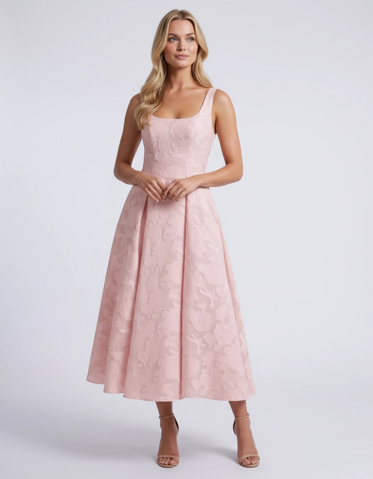 Hortensia Midi Dresses — Blush | SKU: RB-e2b9e3-blush-2,RB-e2b9e3-blush-4,RB-e2b9e3-blush-6,RB-e2b9e3-blush-8,RB-e2b9e3-blush-10,RB-e2b9e3-blush-12,RB-e2b9e3-blush-14,RB-e2b9e3-blush-16,RB-e2b9e3-blush-16W,RB-e2b9e3-blush-18W,RB-e2b9e3-blush-20W,RB-e2b9e3-blush-22W