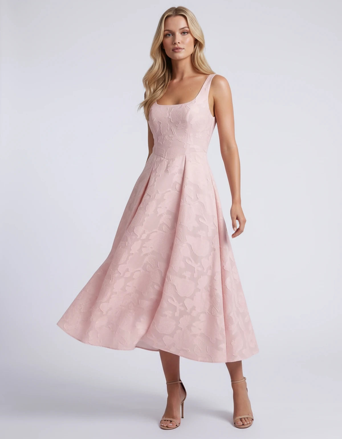 Hortensia Midi Dresses — Blush | SKU: RB-e2b9e3-blush-2,RB-e2b9e3-blush-4,RB-e2b9e3-blush-6,RB-e2b9e3-blush-8,RB-e2b9e3-blush-10,RB-e2b9e3-blush-12,RB-e2b9e3-blush-14,RB-e2b9e3-blush-16,RB-e2b9e3-blush-16W,RB-e2b9e3-blush-18W,RB-e2b9e3-blush-20W,RB-e2b9e3-blush-22W
