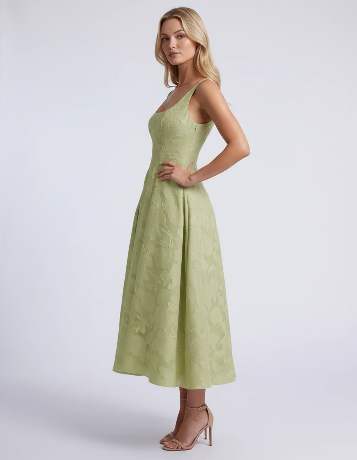 Hortensia Midi Dresses — Dusty Sage | SKU: RB-e2b9e3-dustys97-2,RB-e2b9e3-dustys97-4,RB-e2b9e3-dustys97-6,RB-e2b9e3-dustys97-8,RB-e2b9e3-dustys97-10,RB-e2b9e3-dustys97-12,RB-e2b9e3-dustys97-14,RB-e2b9e3-dustys97-16,RB-e2b9e3-dustys97-16W,RB-e2b9e3-dustys97-18W,RB-e2b9e3-dustys97-20W,RB-e2b9e3-dustys97-22W