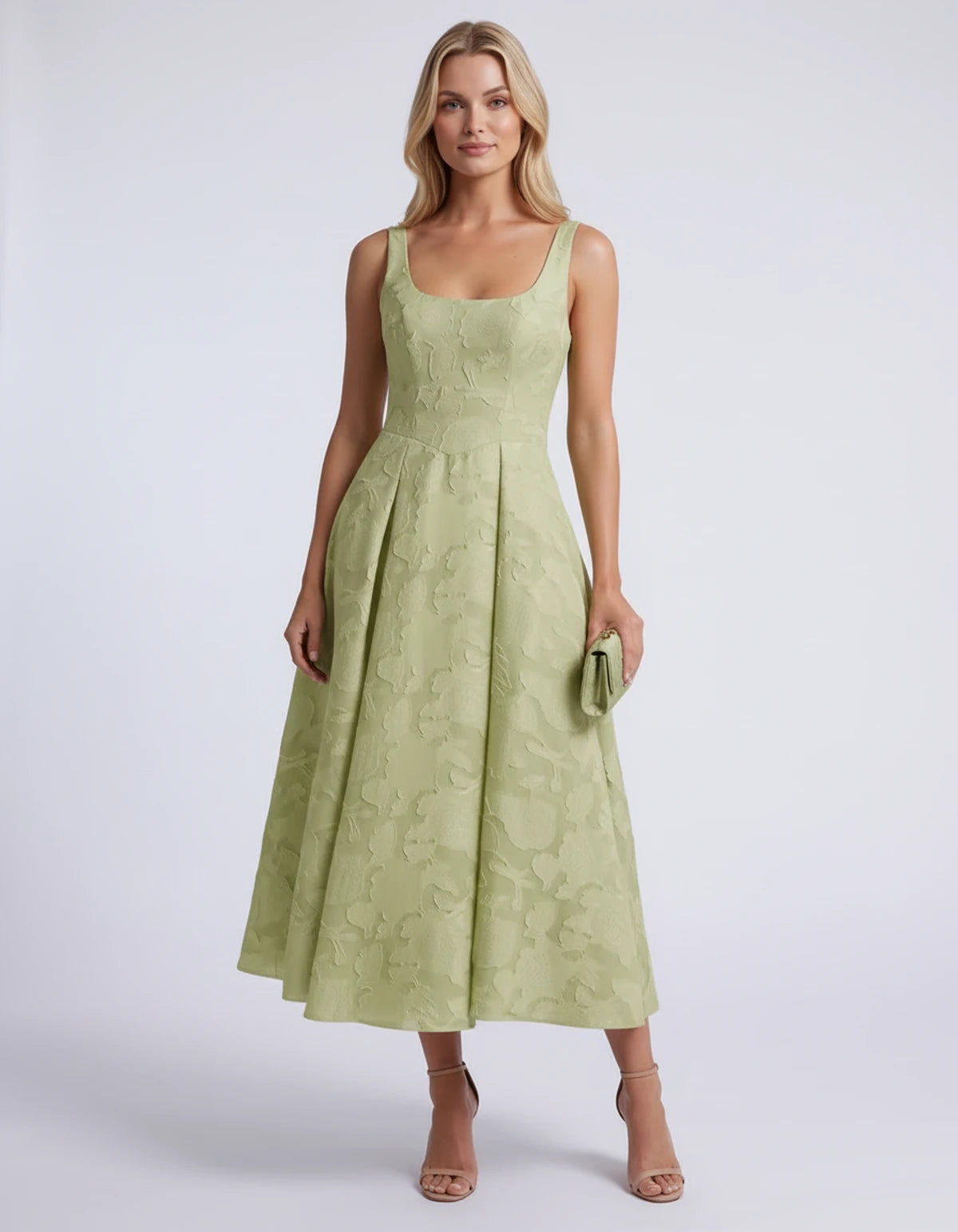 Hortensia Midi Dresses — Dusty Sage | SKU: RB-e2b9e3-dustys97-2,RB-e2b9e3-dustys97-4,RB-e2b9e3-dustys97-6,RB-e2b9e3-dustys97-8,RB-e2b9e3-dustys97-10,RB-e2b9e3-dustys97-12,RB-e2b9e3-dustys97-14,RB-e2b9e3-dustys97-16,RB-e2b9e3-dustys97-16W,RB-e2b9e3-dustys97-18W,RB-e2b9e3-dustys97-20W,RB-e2b9e3-dustys97-22W