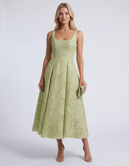 Hortensia Midi Dresses — Dusty Sage | SKU: RB-e2b9e3-dustys97-2,RB-e2b9e3-dustys97-4,RB-e2b9e3-dustys97-6,RB-e2b9e3-dustys97-8,RB-e2b9e3-dustys97-10,RB-e2b9e3-dustys97-12,RB-e2b9e3-dustys97-14,RB-e2b9e3-dustys97-16,RB-e2b9e3-dustys97-16W,RB-e2b9e3-dustys97-18W,RB-e2b9e3-dustys97-20W,RB-e2b9e3-dustys97-22W