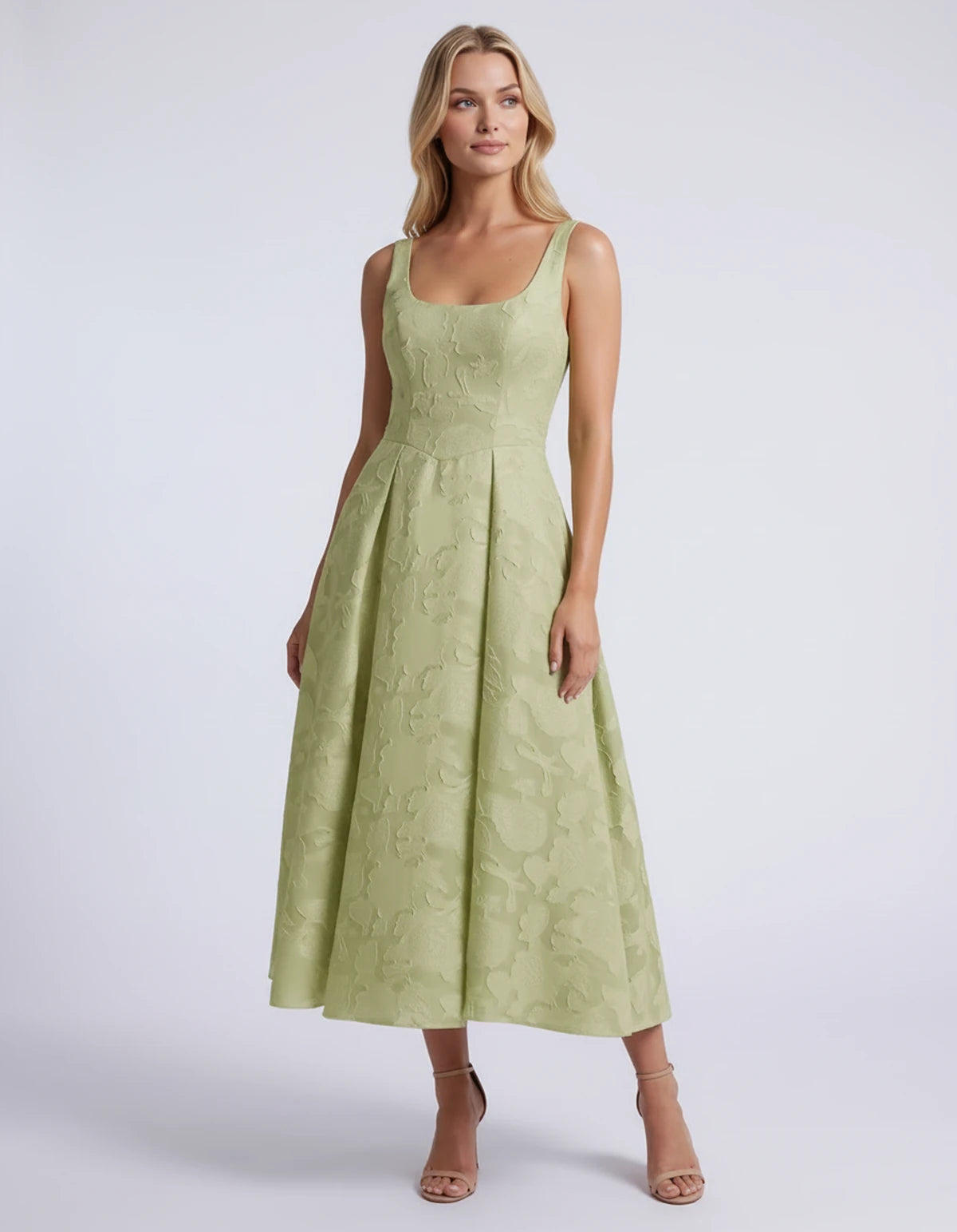 Hortensia Midi Dresses — Dusty Sage | SKU: RB-e2b9e3-dustys97-2,RB-e2b9e3-dustys97-4,RB-e2b9e3-dustys97-6,RB-e2b9e3-dustys97-8,RB-e2b9e3-dustys97-10,RB-e2b9e3-dustys97-12,RB-e2b9e3-dustys97-14,RB-e2b9e3-dustys97-16,RB-e2b9e3-dustys97-16W,RB-e2b9e3-dustys97-18W,RB-e2b9e3-dustys97-20W,RB-e2b9e3-dustys97-22W