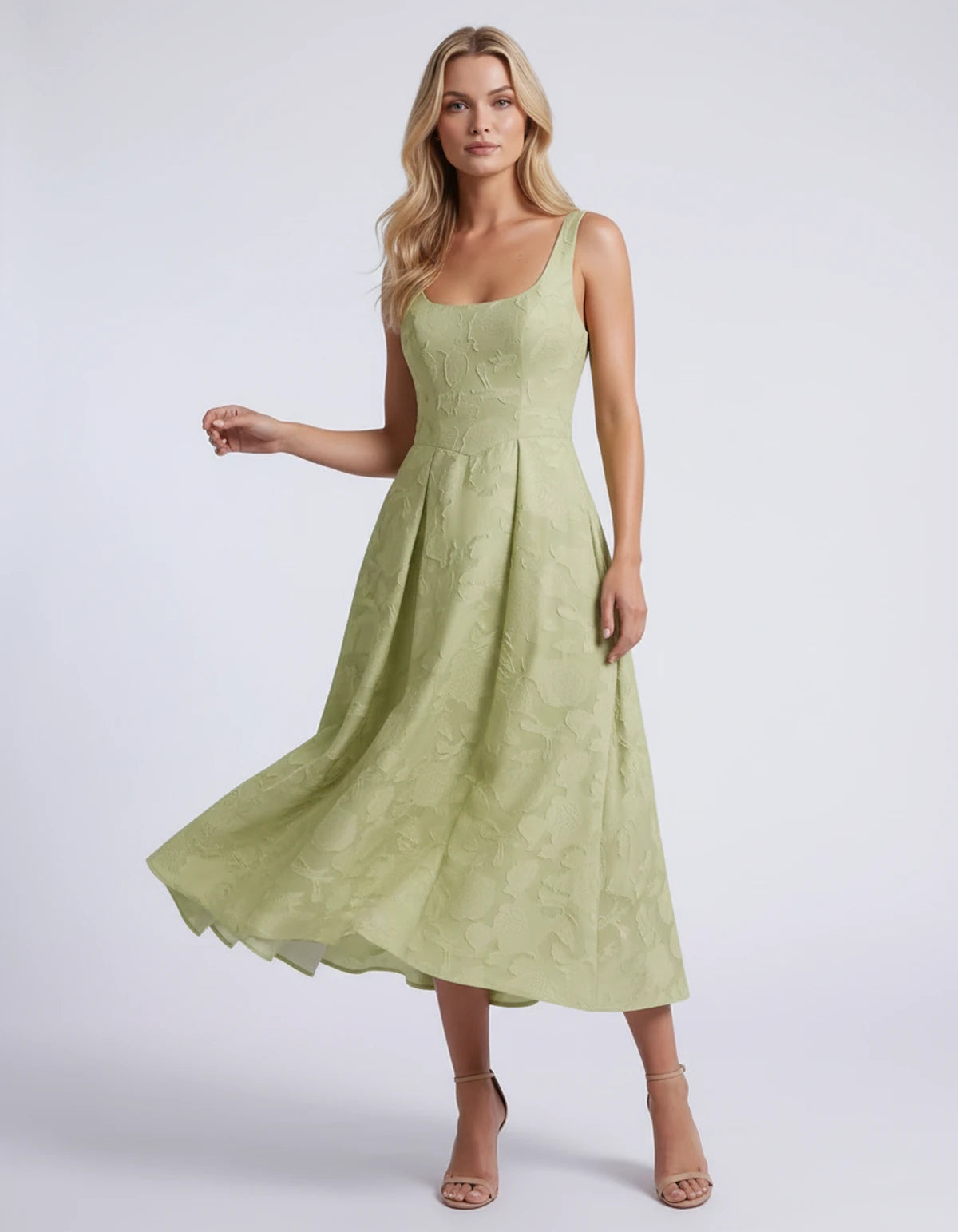 Hortensia Midi Dresses — Dusty Sage | SKU: RB-e2b9e3-dustys97-2,RB-e2b9e3-dustys97-4,RB-e2b9e3-dustys97-6,RB-e2b9e3-dustys97-8,RB-e2b9e3-dustys97-10,RB-e2b9e3-dustys97-12,RB-e2b9e3-dustys97-14,RB-e2b9e3-dustys97-16,RB-e2b9e3-dustys97-16W,RB-e2b9e3-dustys97-18W,RB-e2b9e3-dustys97-20W,RB-e2b9e3-dustys97-22W