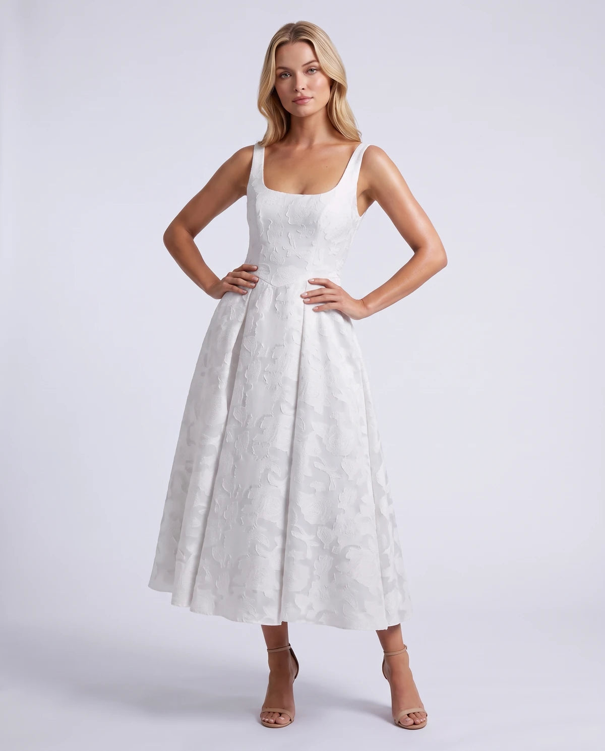 Hortensia Midi Dresses — White