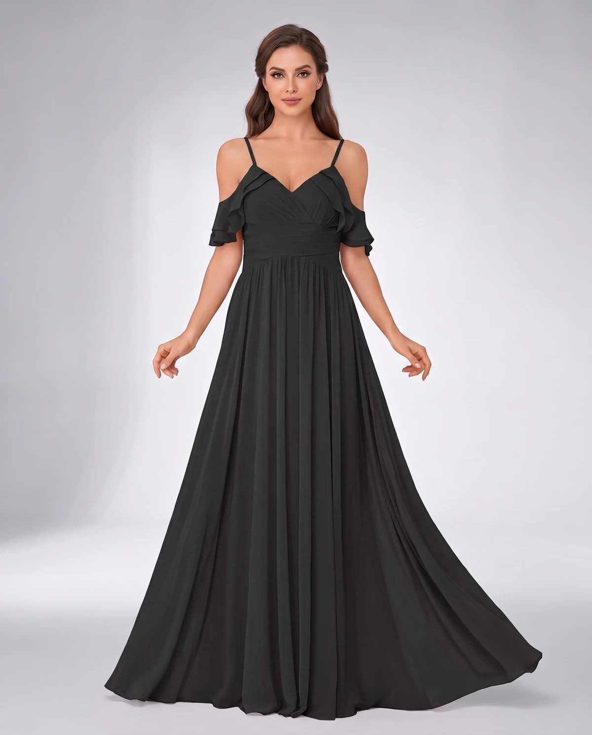 Hyacinthe Maxi Dresses — Black