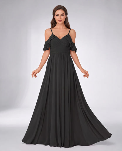 Hyacinthe Maxi Dresses — Black