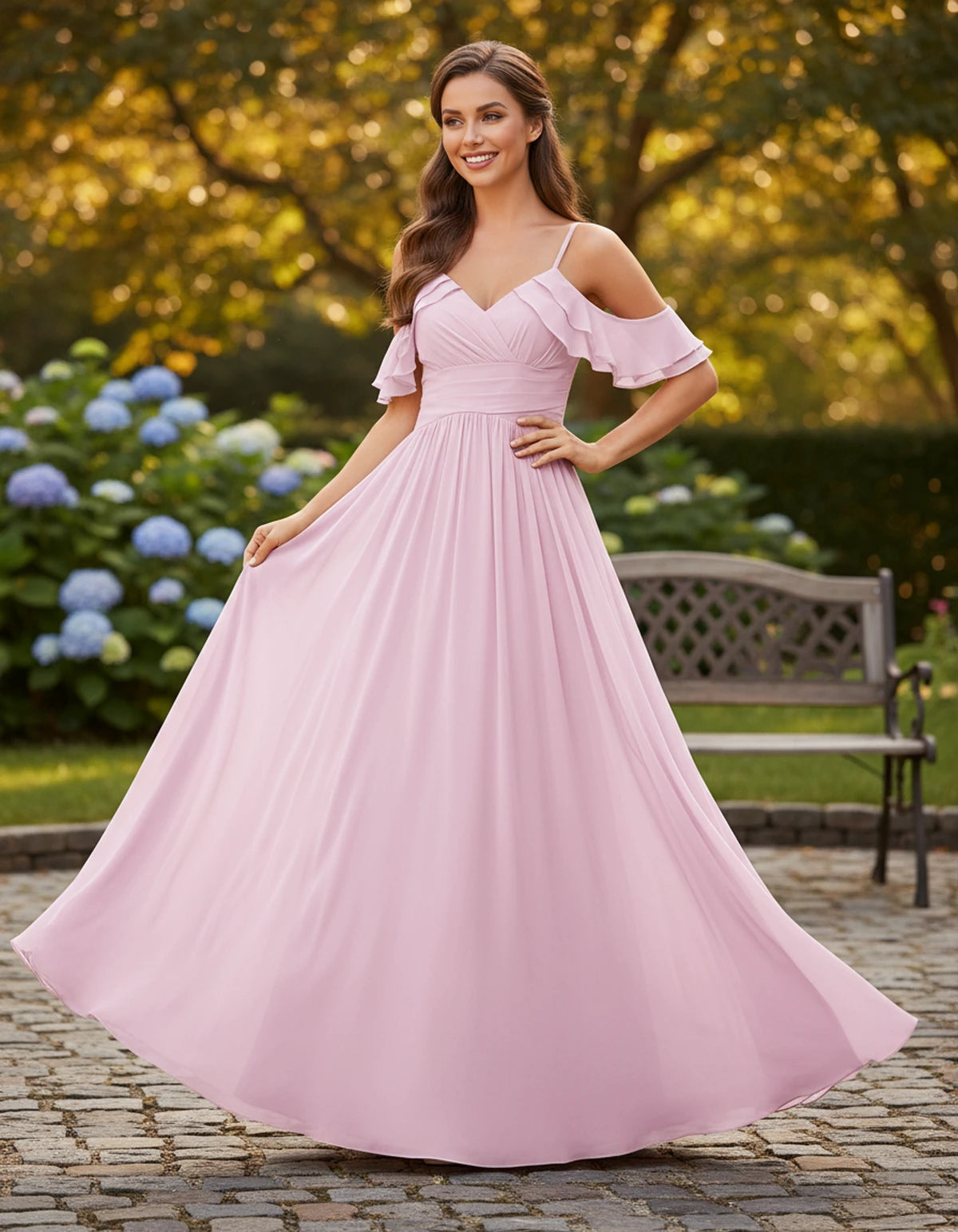 Hyacinthe Maxi Dresses — Pink | SKU: RB-c0db9a-pink-2,RB-c0db9a-pink-4,RB-c0db9a-pink-6,RB-c0db9a-pink-8,RB-c0db9a-pink-10,RB-c0db9a-pink-12,RB-c0db9a-pink-14,RB-c0db9a-pink-16,RB-c0db9a-pink-16W,RB-c0db9a-pink-18W,RB-c0db9a-pink-20W,RB-c0db9a-pink-22W