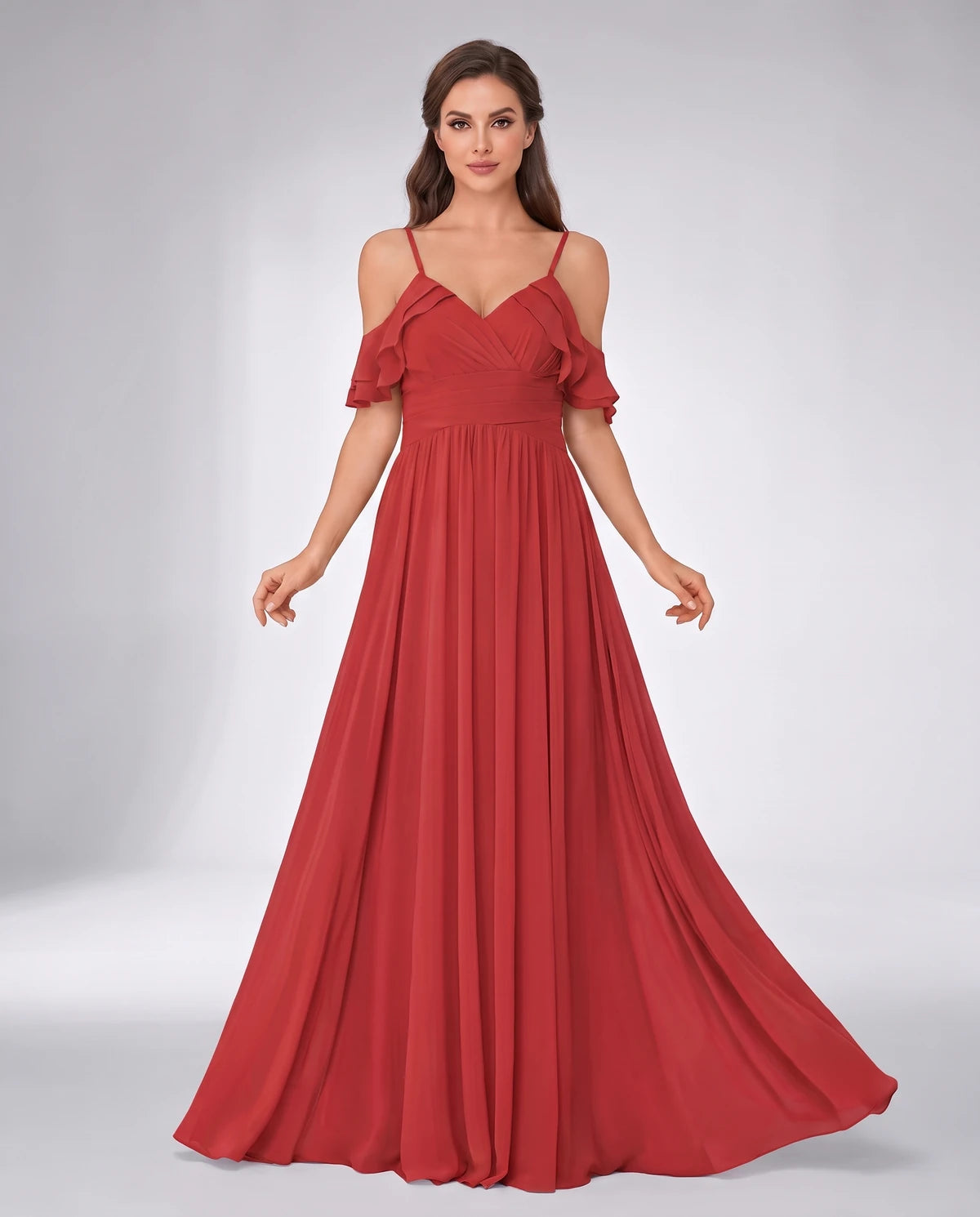 Hyacinthe Maxi Dresses — Red