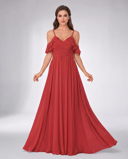 Hyacinthe Maxi Dresses — Red