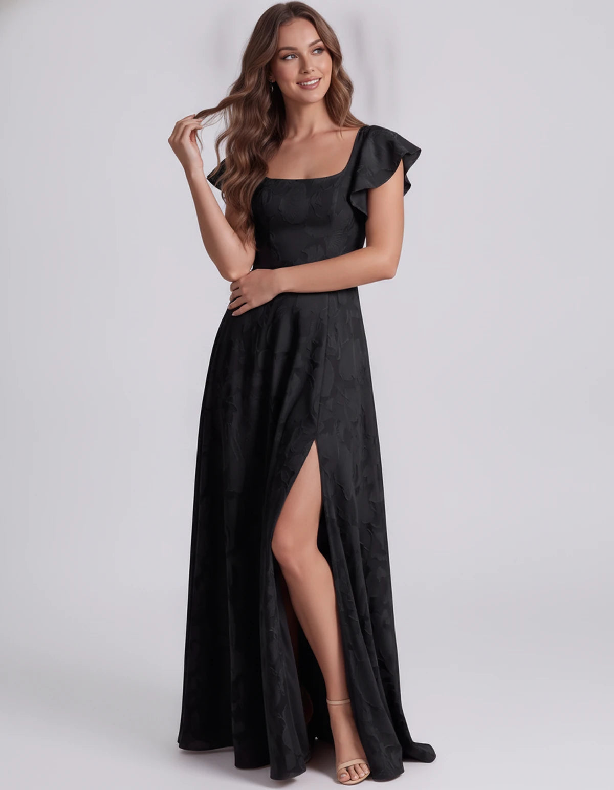 Iberia Maxi Dresses — Black | SKU: RB-fcb553-black-2,RB-fcb553-black-4,RB-fcb553-black-6,RB-fcb553-black-8,RB-fcb553-black-10,RB-fcb553-black-12,RB-fcb553-black-14,RB-fcb553-black-16,RB-fcb553-black-16 Plus,RB-fcb553-black-20 Plus,RB-fcb553-black-24 Plus,RB-fcb553-black-22W