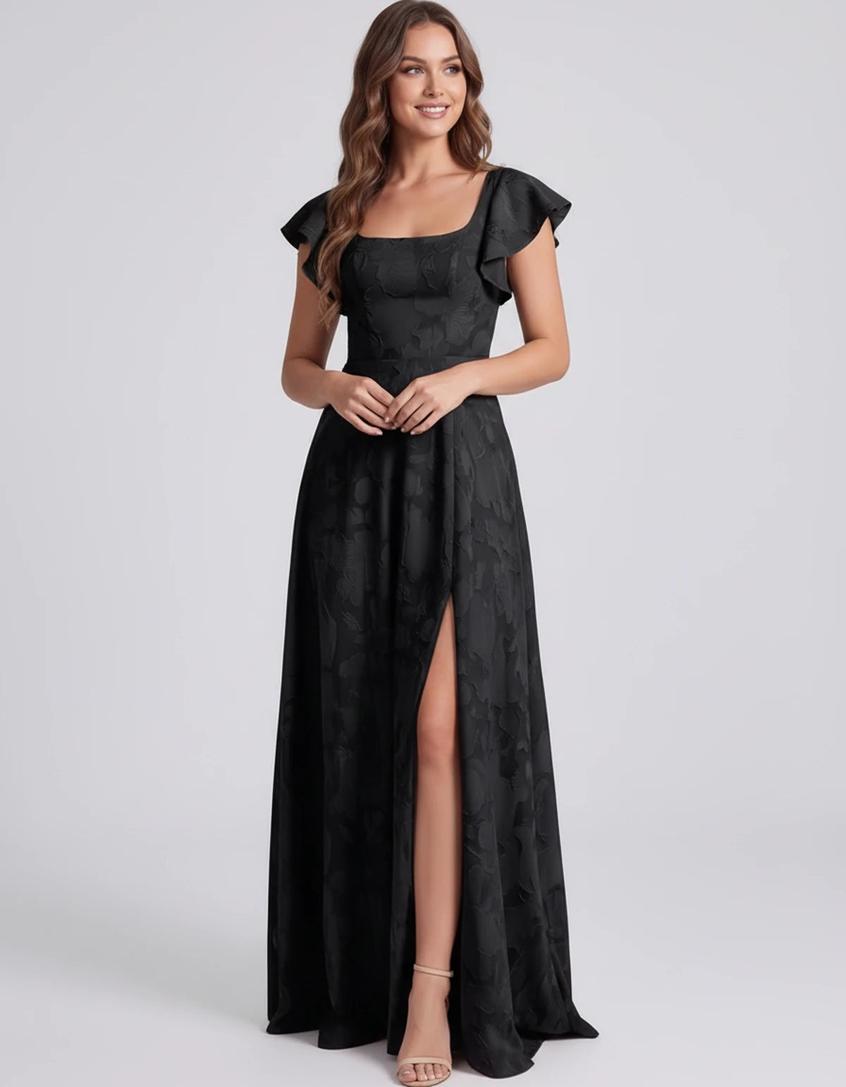 Iberia Maxi Dresses — Black | SKU: RB-fcb553-black-2,RB-fcb553-black-4,RB-fcb553-black-6,RB-fcb553-black-8,RB-fcb553-black-10,RB-fcb553-black-12,RB-fcb553-black-14,RB-fcb553-black-16,RB-fcb553-black-16 Plus,RB-fcb553-black-20 Plus,RB-fcb553-black-24 Plus,RB-fcb553-black-22W