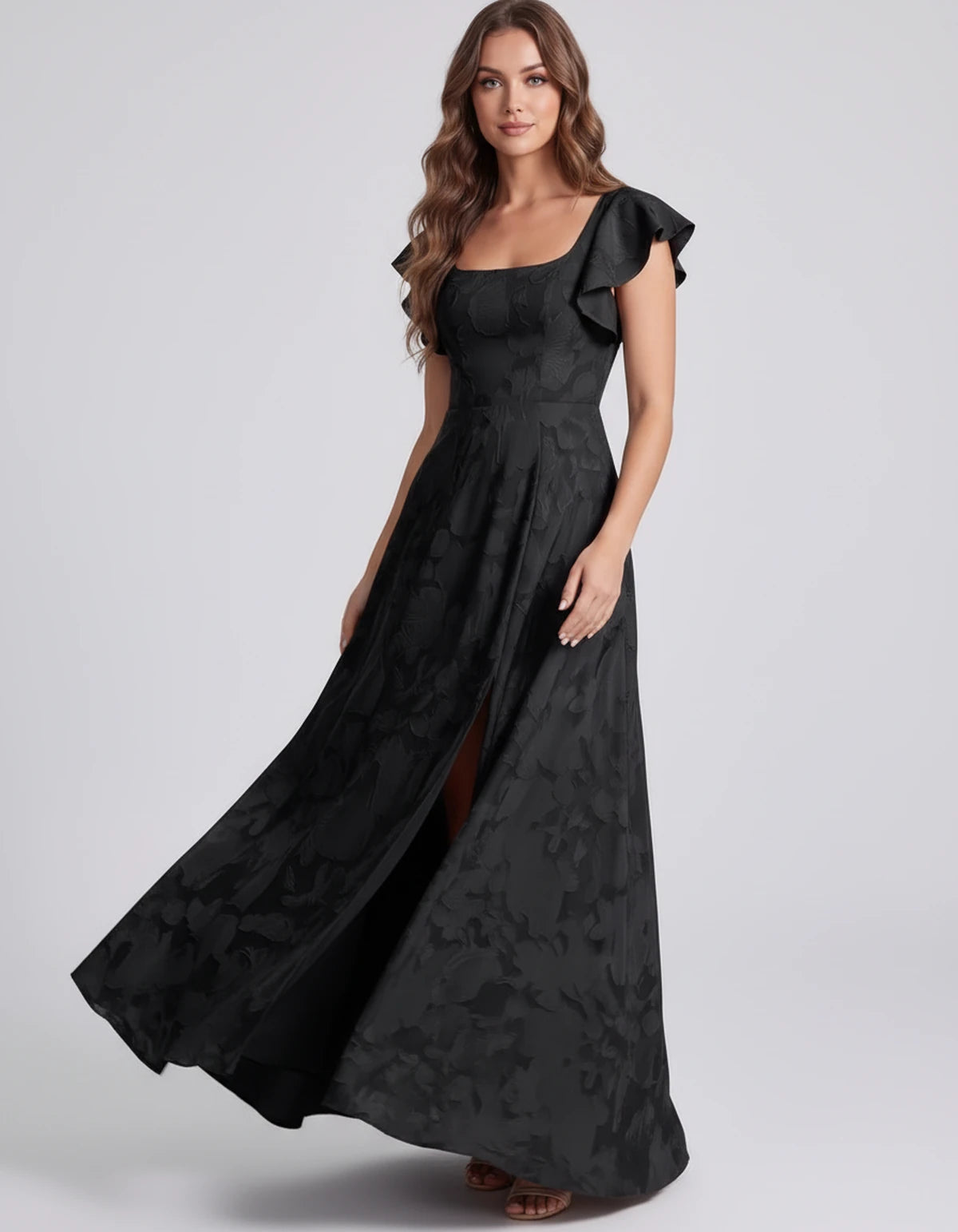 Iberia Maxi Dresses — Black | SKU: RB-fcb553-black-2,RB-fcb553-black-4,RB-fcb553-black-6,RB-fcb553-black-8,RB-fcb553-black-10,RB-fcb553-black-12,RB-fcb553-black-14,RB-fcb553-black-16,RB-fcb553-black-16 Plus,RB-fcb553-black-20 Plus,RB-fcb553-black-24 Plus,RB-fcb553-black-22W