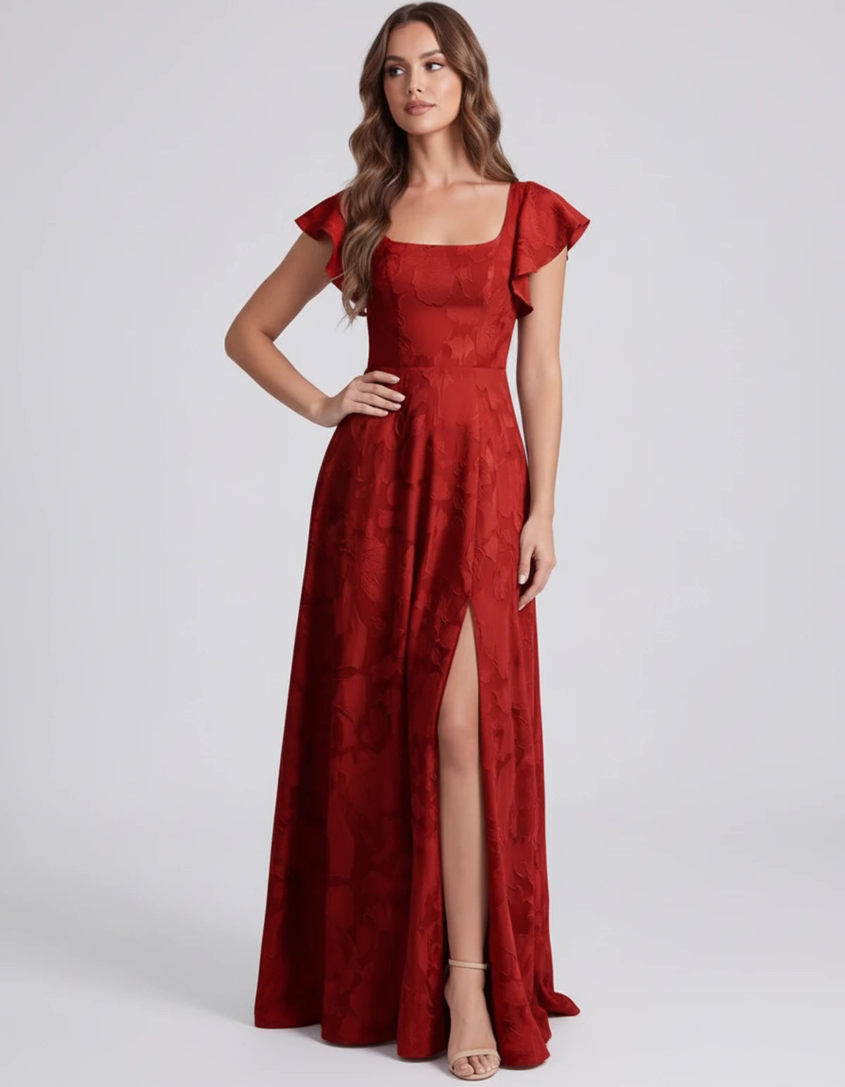 Iberia Maxi Dresses — Red | SKU: RB-fcb553-red-2,RB-fcb553-red-4,RB-fcb553-red-6,RB-fcb553-red-8,RB-fcb553-red-10,RB-fcb553-red-12,RB-fcb553-red-14,RB-fcb553-red-16,RB-fcb553-red-16 Plus,RB-fcb553-red-20 Plus,RB-fcb553-red-24 Plus,RB-fcb553-red-22W