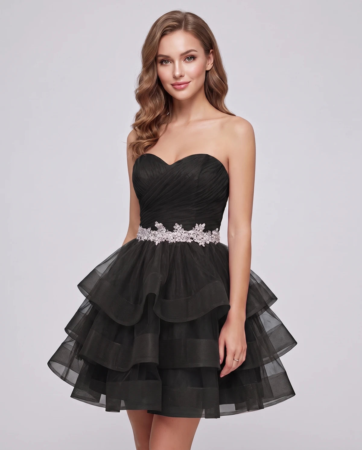 Idalia Mini Dress — Black