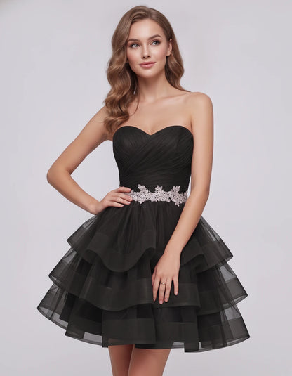 Idalia Mini Dress — Black | SKU: RB-bd92fe-black-2,RB-bd92fe-black-4,RB-bd92fe-black-6,RB-bd92fe-black-8,RB-bd92fe-black-10,RB-bd92fe-black-12,RB-bd92fe-black-14,RB-bd92fe-black-16,RB-bd92fe-black-18,RB-bd92fe-black-20,RB-bd92fe-black-22,RB-bd92fe-black-24