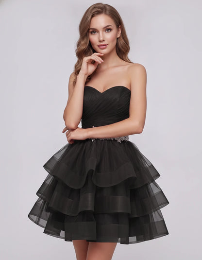 Idalia Mini Dress — Black | SKU: RB-bd92fe-black-2,RB-bd92fe-black-4,RB-bd92fe-black-6,RB-bd92fe-black-8,RB-bd92fe-black-10,RB-bd92fe-black-12,RB-bd92fe-black-14,RB-bd92fe-black-16,RB-bd92fe-black-18,RB-bd92fe-black-20,RB-bd92fe-black-22,RB-bd92fe-black-24