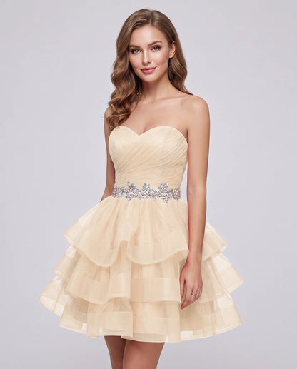 Idalia Mini Dress — Champagne