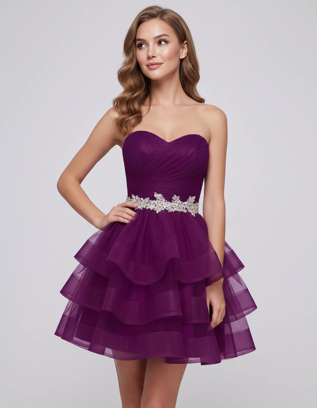 Idalia Mini Dress — Grape | SKU: RB-bd92fe-grape-2,RB-bd92fe-grape-4,RB-bd92fe-grape-6,RB-bd92fe-grape-8,RB-bd92fe-grape-10,RB-bd92fe-grape-12,RB-bd92fe-grape-14,RB-bd92fe-grape-16,RB-bd92fe-grape-18,RB-bd92fe-grape-20,RB-bd92fe-grape-22,RB-bd92fe-grape-24