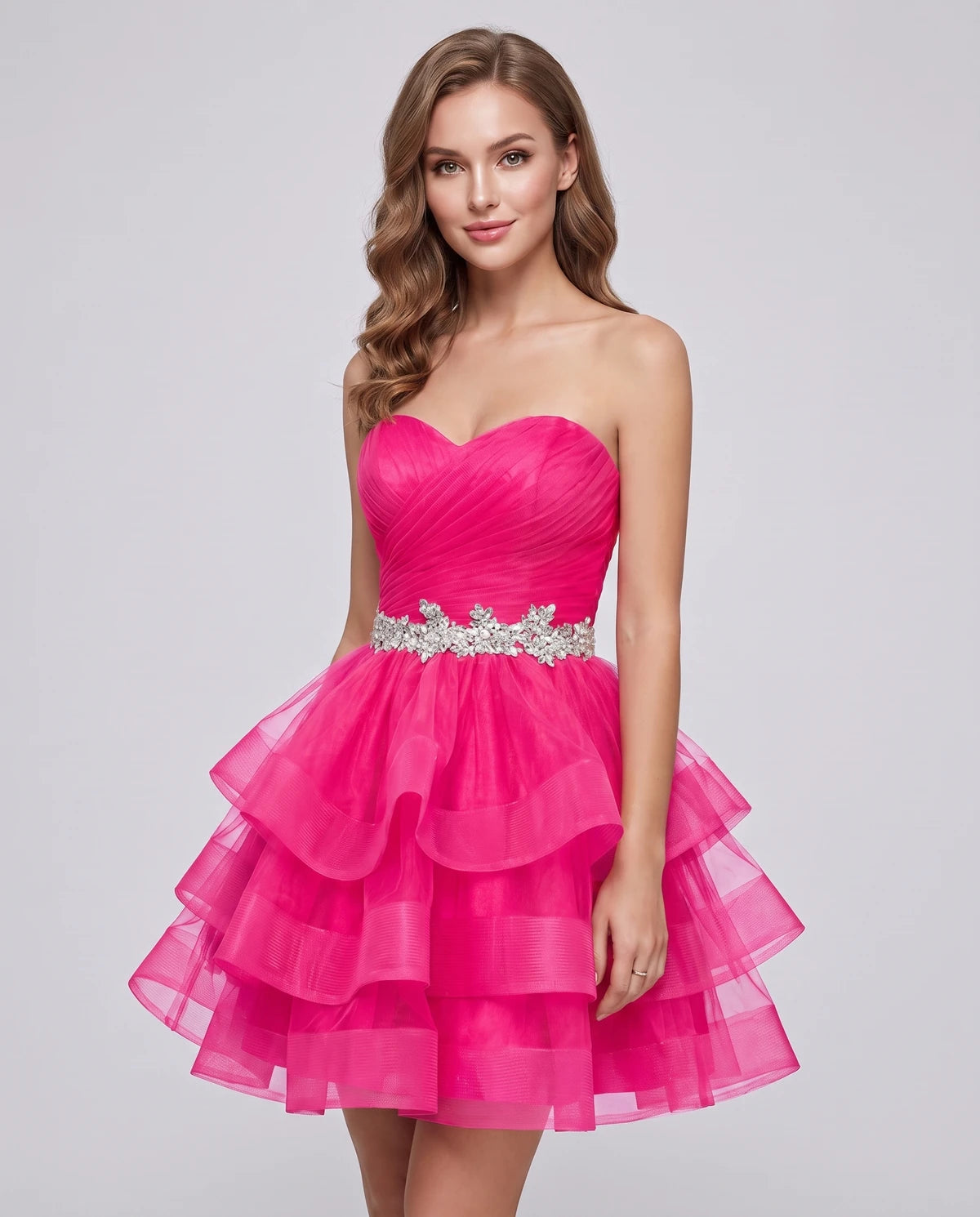 Idalia Mini Dress — Hot Pink
