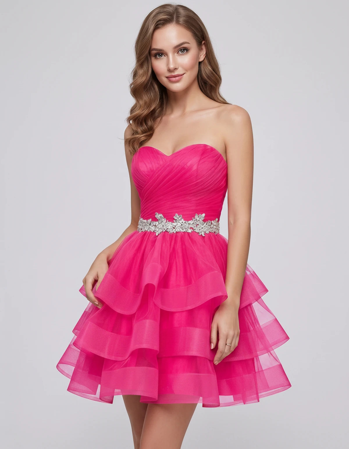Idalia Mini Dress — Hot Pink | SKU: RB-bd92fe-hotpink-2,RB-bd92fe-hotpink-4,RB-bd92fe-hotpink-6,RB-bd92fe-hotpink-8,RB-bd92fe-hotpink-10,RB-bd92fe-hotpink-12,RB-bd92fe-hotpink-14,RB-bd92fe-hotpink-16,RB-bd92fe-hotpink-18,RB-bd92fe-hotpink-20,RB-bd92fe-hotpink-22,RB-bd92fe-hotpink-24