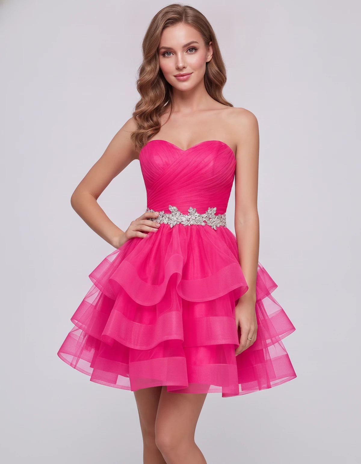 Idalia Mini Dress — Hot Pink | SKU: RB-bd92fe-hotpink-2,RB-bd92fe-hotpink-4,RB-bd92fe-hotpink-6,RB-bd92fe-hotpink-8,RB-bd92fe-hotpink-10,RB-bd92fe-hotpink-12,RB-bd92fe-hotpink-14,RB-bd92fe-hotpink-16,RB-bd92fe-hotpink-18,RB-bd92fe-hotpink-20,RB-bd92fe-hotpink-22,RB-bd92fe-hotpink-24