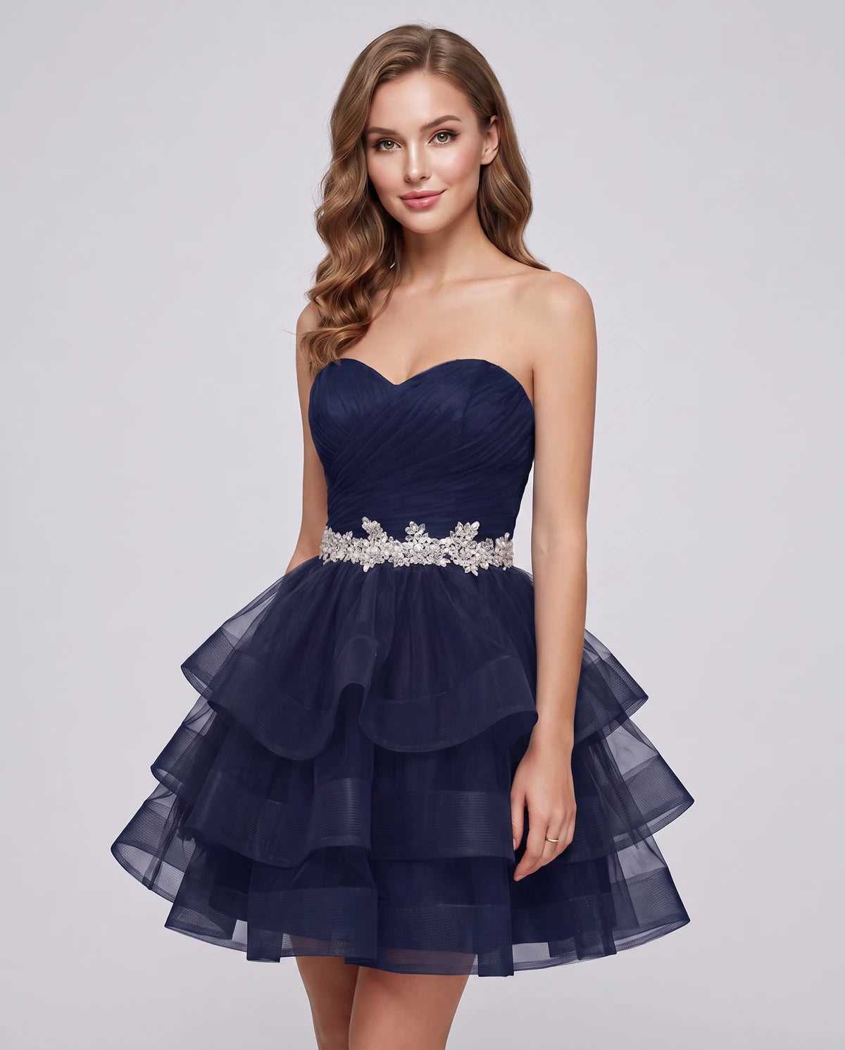 Idalia Mini Dress — Navy