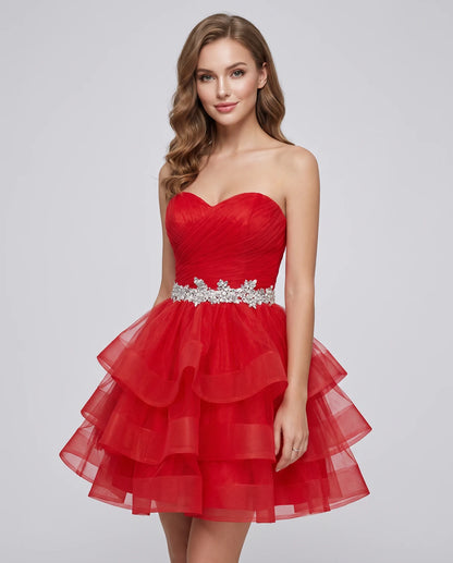 Idalia Mini Dress — Red
