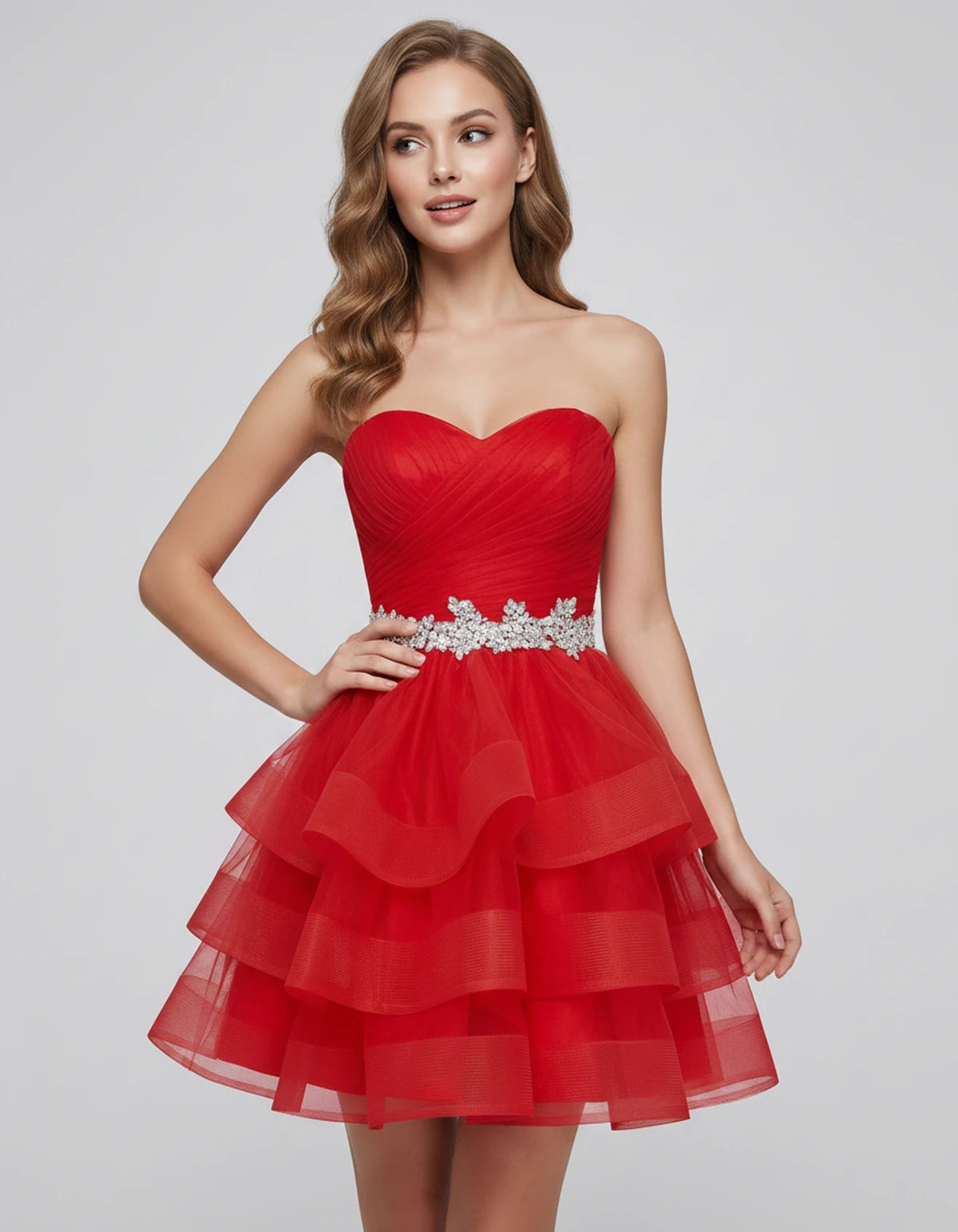 Idalia Mini Dress — Red | SKU: RB-bd92fe-red-2,RB-bd92fe-red-4,RB-bd92fe-red-6,RB-bd92fe-red-8,RB-bd92fe-red-10,RB-bd92fe-red-12,RB-bd92fe-red-14,RB-bd92fe-red-16,RB-bd92fe-red-18,RB-bd92fe-red-20,RB-bd92fe-red-22,RB-bd92fe-red-24