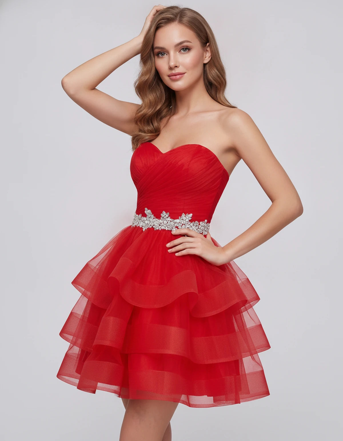 Idalia Mini Dress — Red | SKU: RB-bd92fe-red-2,RB-bd92fe-red-4,RB-bd92fe-red-6,RB-bd92fe-red-8,RB-bd92fe-red-10,RB-bd92fe-red-12,RB-bd92fe-red-14,RB-bd92fe-red-16,RB-bd92fe-red-18,RB-bd92fe-red-20,RB-bd92fe-red-22,RB-bd92fe-red-24