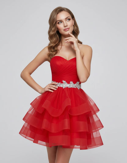 Idalia Mini Dress — Red | SKU: RB-bd92fe-red-2,RB-bd92fe-red-4,RB-bd92fe-red-6,RB-bd92fe-red-8,RB-bd92fe-red-10,RB-bd92fe-red-12,RB-bd92fe-red-14,RB-bd92fe-red-16,RB-bd92fe-red-18,RB-bd92fe-red-20,RB-bd92fe-red-22,RB-bd92fe-red-24