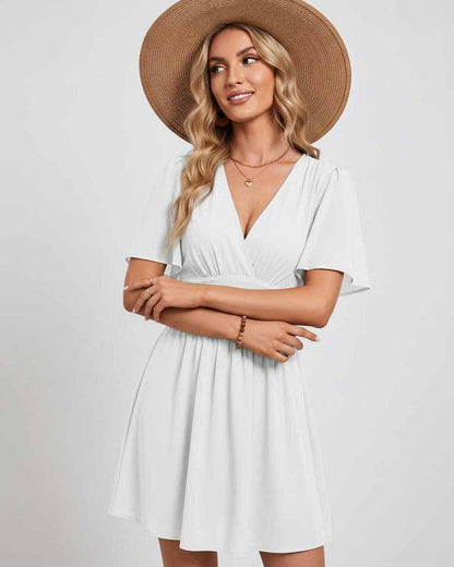 Ramblion Ila mini dress — v-neck neckline · styled view 11 · styled for prom season