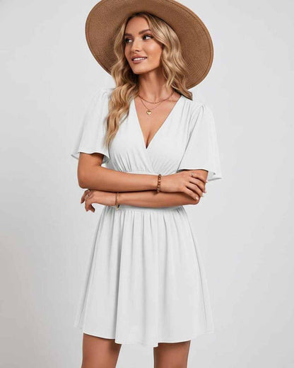 Ramblion Ila mini dress — v-neck neckline · styled view 12 · styled for prom season