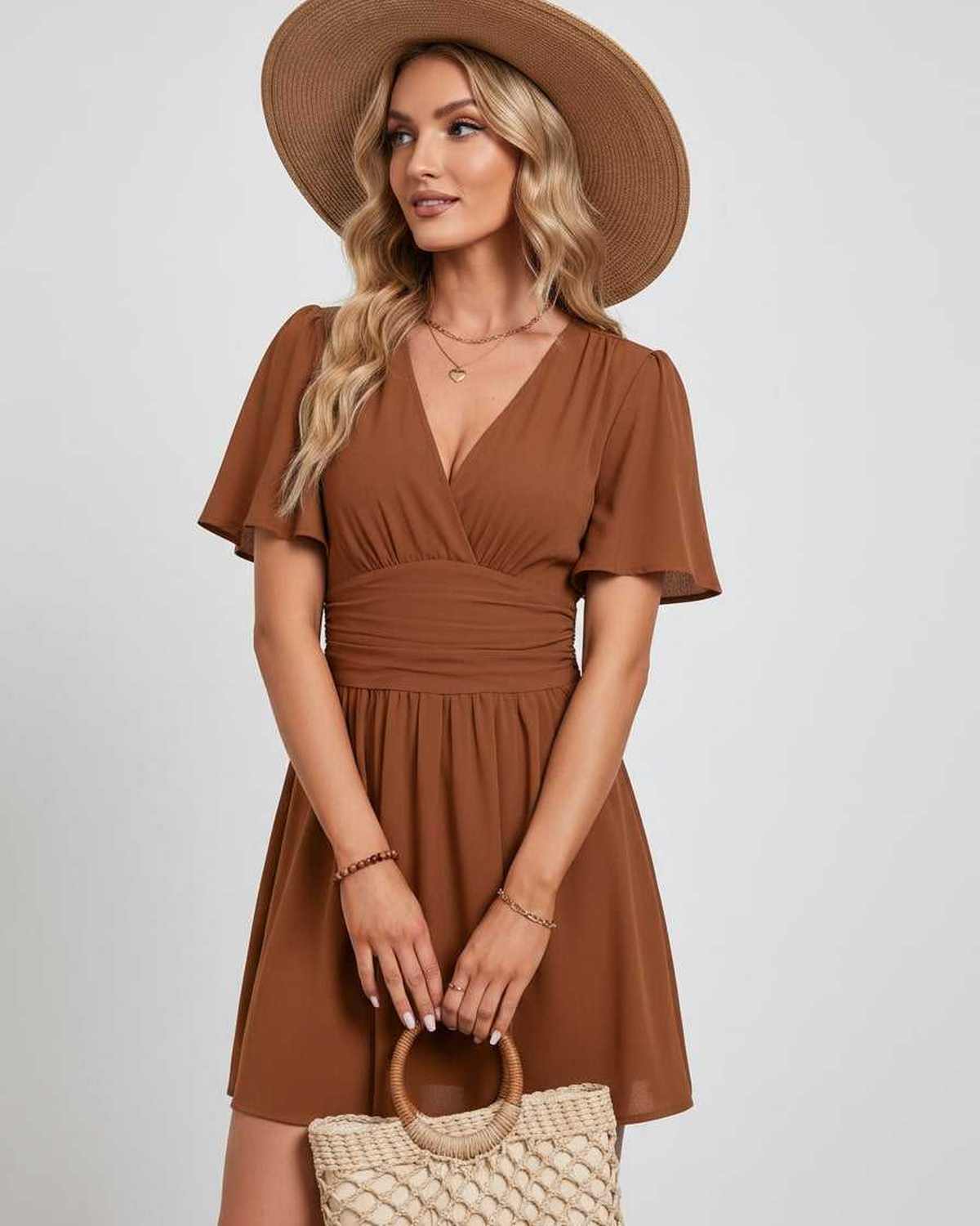 Ramblion Ila mini dress — v-neck neckline · styled view 23 · styled for prom season