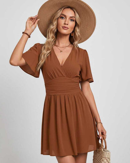 Ramblion Ila mini dress — v-neck neckline · styled view 24 · styled for prom season